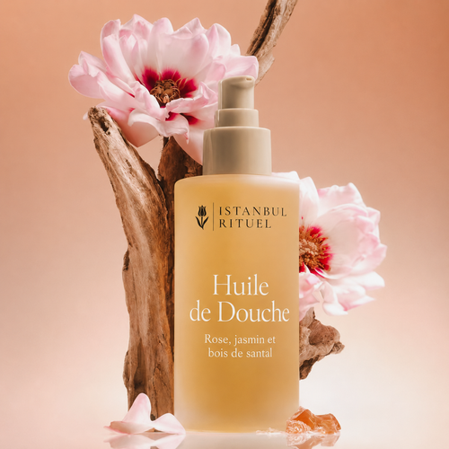 Huile de Douche Nourrissante — Rose, Jasmin & Bois de Santal