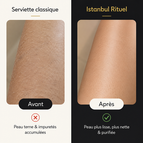 Serviette de douche exfoliante antibactérienne