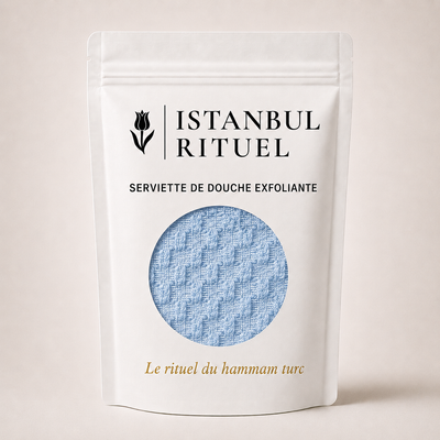Serviette de douche exfoliante antibactérienne
